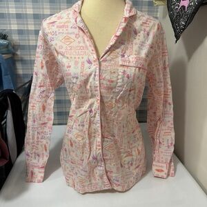 Victoria's Secret Pink Printed Pajama Top